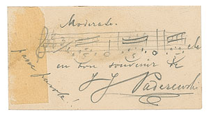 Lot #685 Ignacy J. Paderewski - Image 1