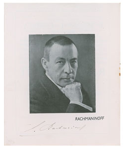 Lot #554 Sergei Rachmaninoff - Image 1