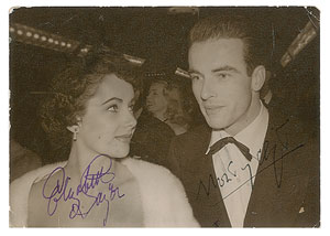 Lot #711 Elizabeth Taylor and Montgomery Clift
