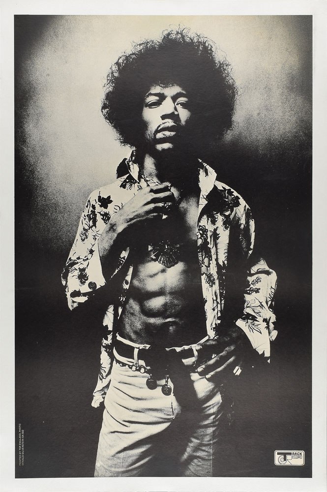 Lot #4083 Jimi Hendrix 1967 Track Records Promotional Poster