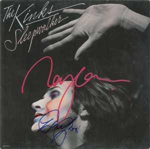 Lot #4446 The Kinks Signed Album and Pickguard - Image 1