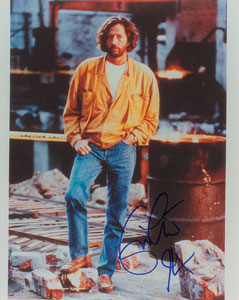 Lot #4564 Eric Clapton Signed Photograph