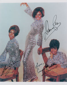 Lot #4467 The Supremes Oversized Signed Photograph - Image 1