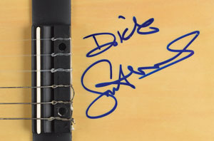 Lot #4462  Smothers Brothers Signed Guitar - Image 2