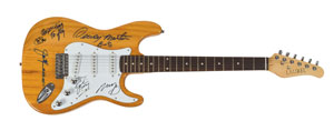 Lot #4405  Buffalo Springfield Signed Guitar