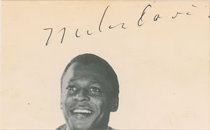 Lot #4215 Miles Davis Signature - Image 1