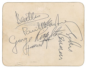 Lot #4022  Beatles Signed 1963 Royal Command Backstage Pass