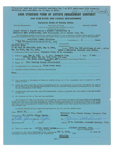 Lot #4320 Little Johnny Taylor Signed Document - Image 1