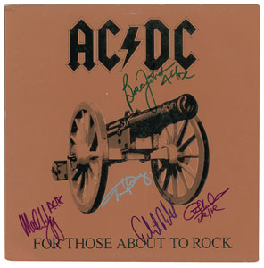 Lot #4539  AC/DC Signed Album