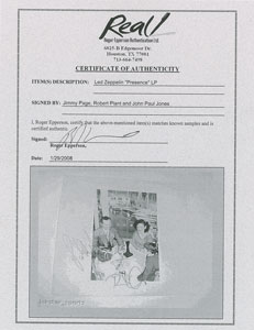 Lot #4149  Led Zeppelin Signed Album - Image 2