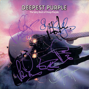 Lot #4573  Deep Purple Signed Album
