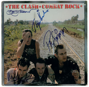 Lot #4649 The Clash Signed Album
