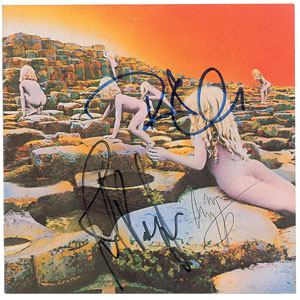 Lot #4153  Led Zeppelin Signed CD Booklet