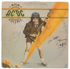 Lot #4486  AC/DC Signed Album