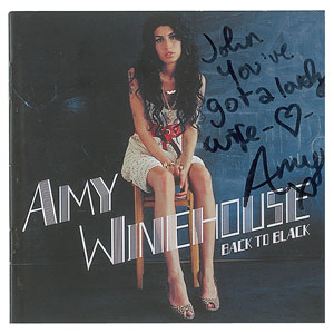 Lot #4775 Amy Winehouse Signed CD Booklet