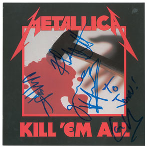 Lot #4665  Metallica Signed Album