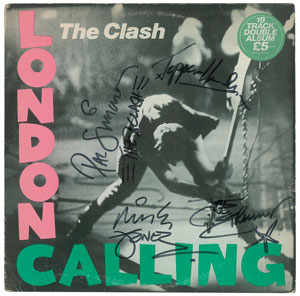 Lot #4648 The Clash Signed Album