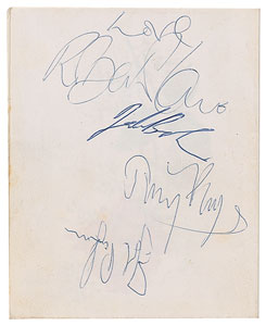 Lot #4151  Led Zeppelin Signed Greeting Card