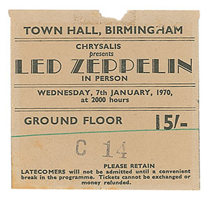 Lot #4151  Led Zeppelin Signed Greeting Card - Image 2