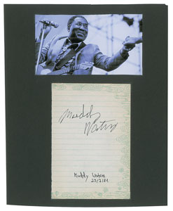 Lot #4329 Muddy Waters Signature - Image 1