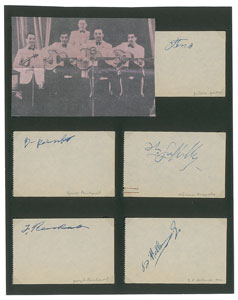 Lot #4223 Django Reinhardt and Band Signatures - Image 1