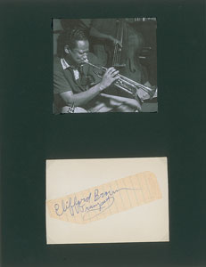 Lot #4243 Clifford Brown Signature - Image 1