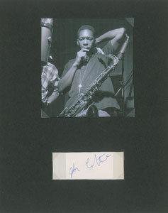 Lot #4212 John Coltrane Signature - Image 1