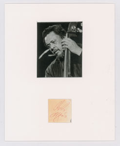 Lot #4303 Charles Mingus Signature