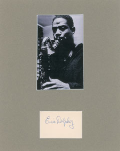 Lot #4254 Eric Dolphy Signature - Image 1