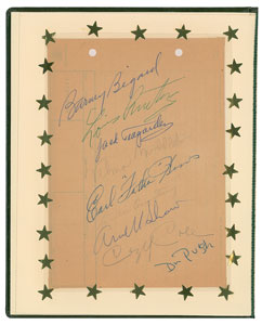 Lot #4229 Louis Armstrong and Band Signatures - Image 1