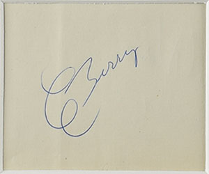 Lot #4393 Chuck Berry, Jerry Lee Lewis, and Little Richard Signatures - Image 3