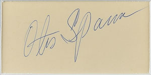 Lot #4317 Otis Spann Signature - Image 2