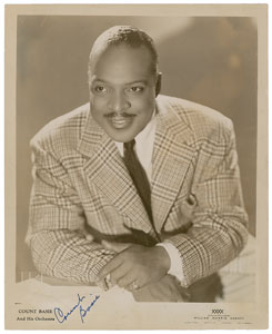 Lot #4232 Count Basie Signed Photograph - Image 1