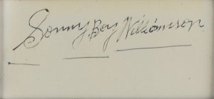 Lot #4336 Sonny Boy Williamson II Signature - Image 2