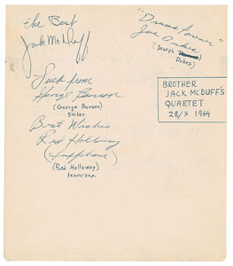 Lot #4210  American Folk Blues Festival 1963-1964 Signatures (Signed by 15) - Image 4