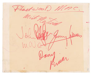 Lot #4580  Fleetwood Mac Signatures
