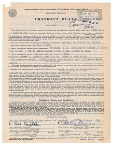 Lot #4302 Charles Mingus Document Signed - Image 1