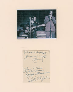 Lot #4280 Big Walter Horton and Eddie Taylor Signatures - Image 1