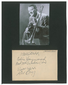 Lot #4307 Kid Ory's Creoles Signatures - Image 1