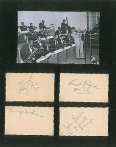 Lot #4266 Dizzy Gillespie and Band Signatures - Image 2