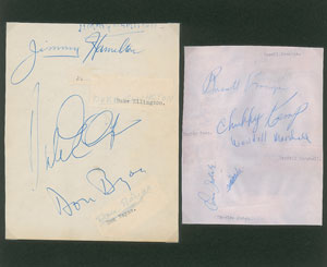 Lot #4260 Duke Ellington's Orchestra Signatures - Image 1