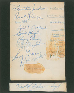 Lot #4260 Duke Ellington's Orchestra Signatures - Image 2