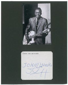 Lot #4277 John Lee Hooker Signature - Image 1