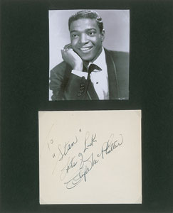 Lot #4402 Clyde McPhatter Signature - Image 1
