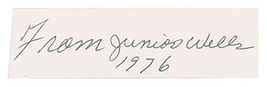 Lot #4332 Junior Wells Signatures - Image 2