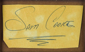 Lot #4396 Sam Cooke Signature - Image 2