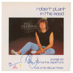 Lot #4160 Robert Plant Signed Album - Image 1