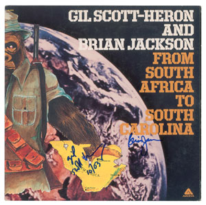 Lot #4621 Gil Scott-Heron Signed Album - Image 1