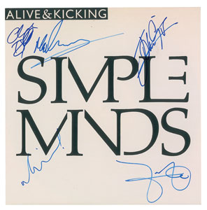 Lot #4703  Simple Minds Signed Album