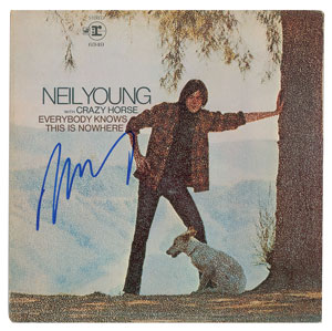 Lot #4640 Neil Young Signed Album